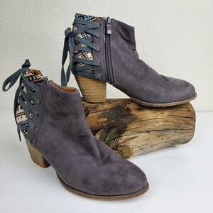 Corrina bobo western style booties faux leather